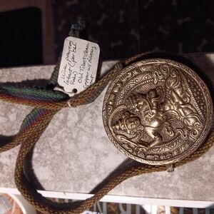 Intricate Silver Medallion Pendant